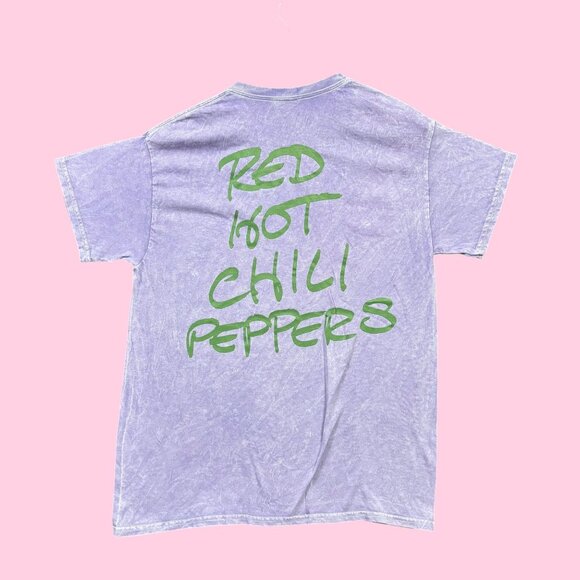 Red Hot Chili Peppers Rock Band Mineral Wash purple Tee M - Picture 3 of 4